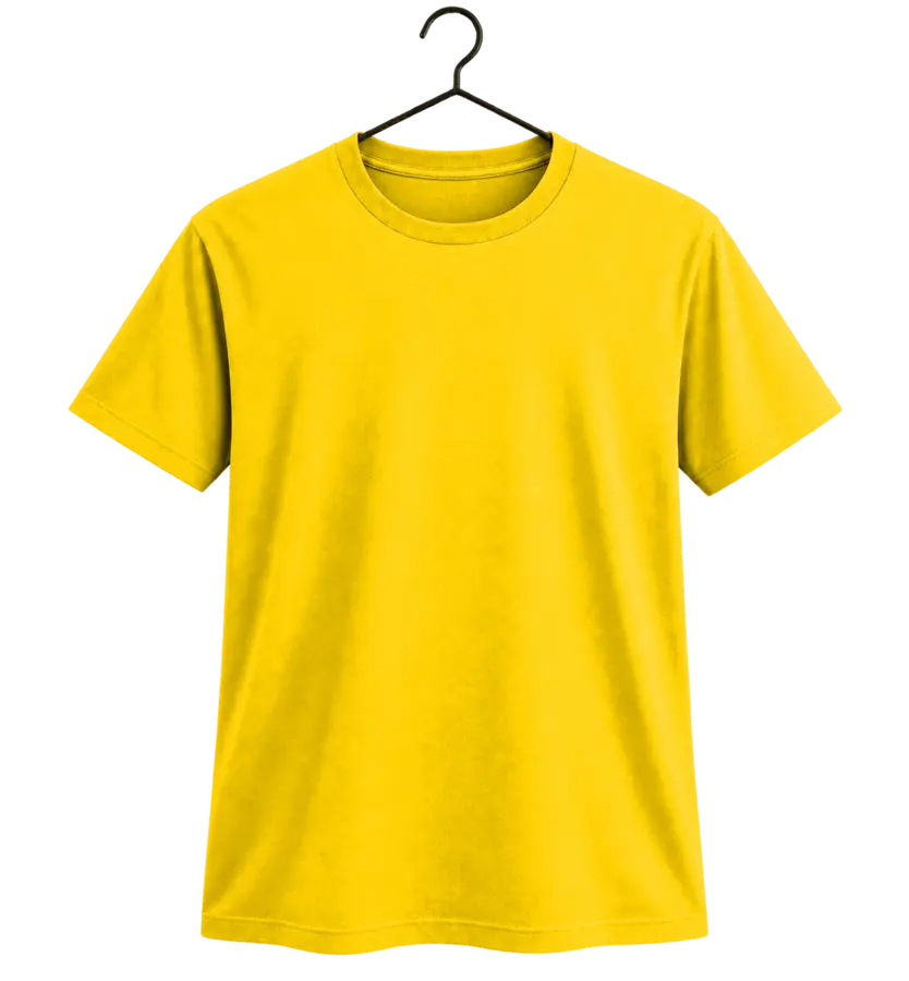 Camiseta Amarelo para personalização