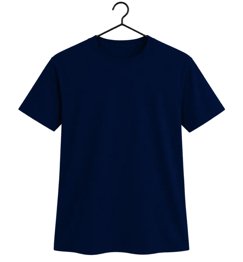 Camiseta Azul-marinho para personalização