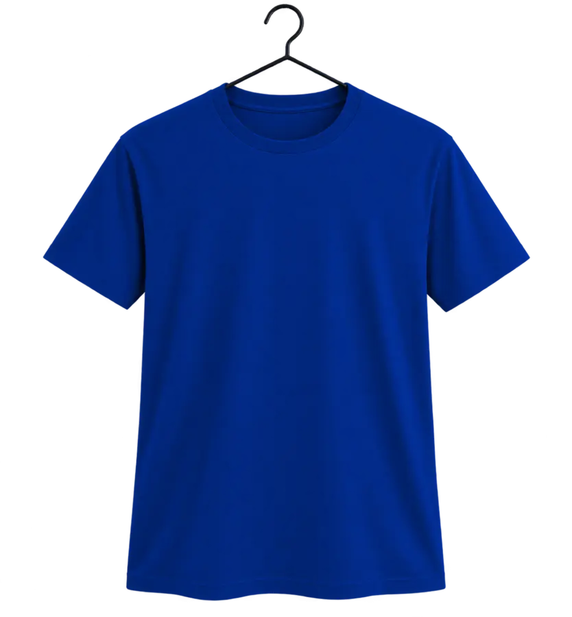 Camiseta Azul royal para personalização