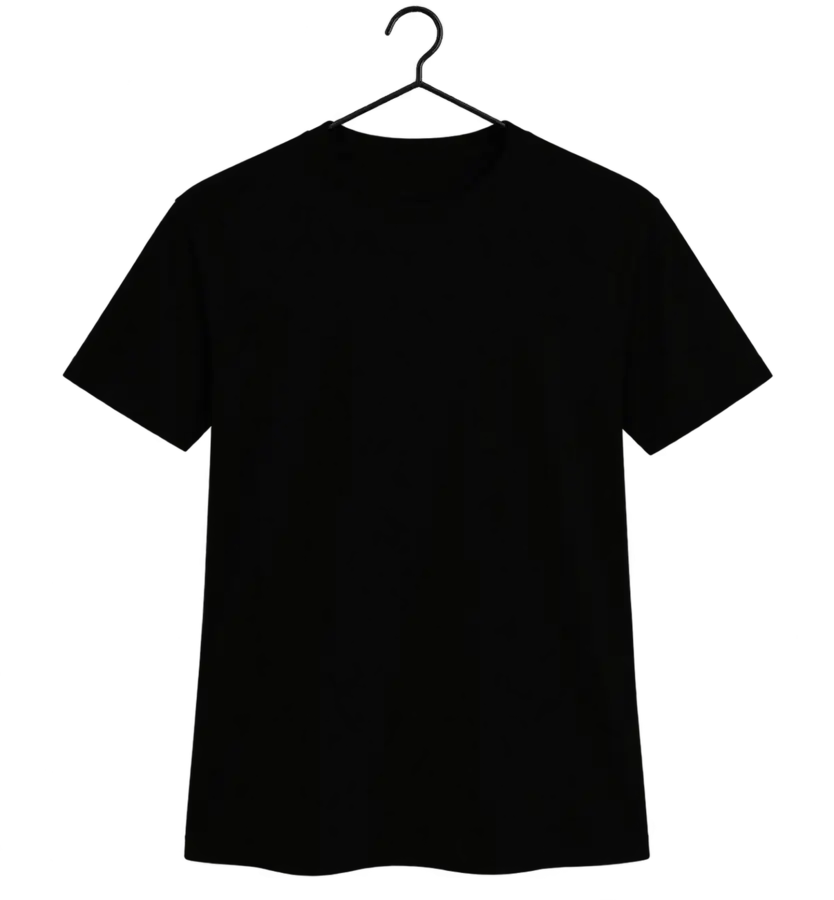 Camiseta Preto para personalização