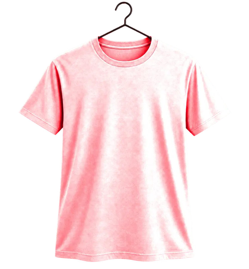 Camiseta Rosa-bebê para personalização