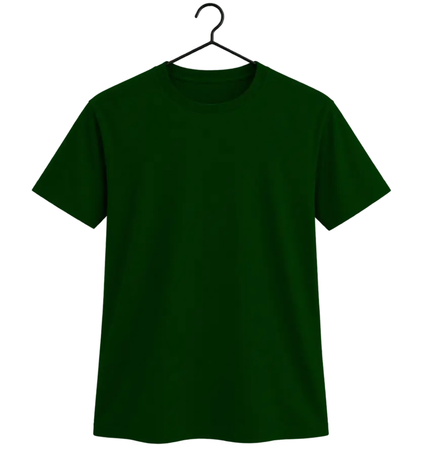Camiseta Verde-escuro para personalização