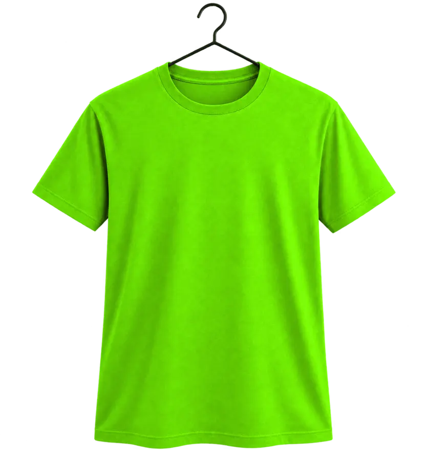 Camiseta Verde neon para personalização
