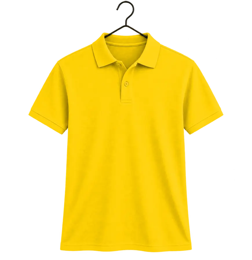 Camisa polo Amarelo para personalização