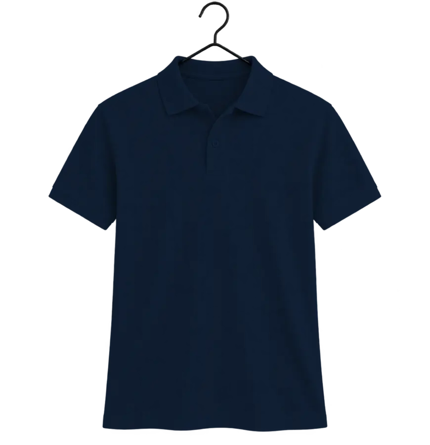 Camisa polo Azul-marinho para personalização