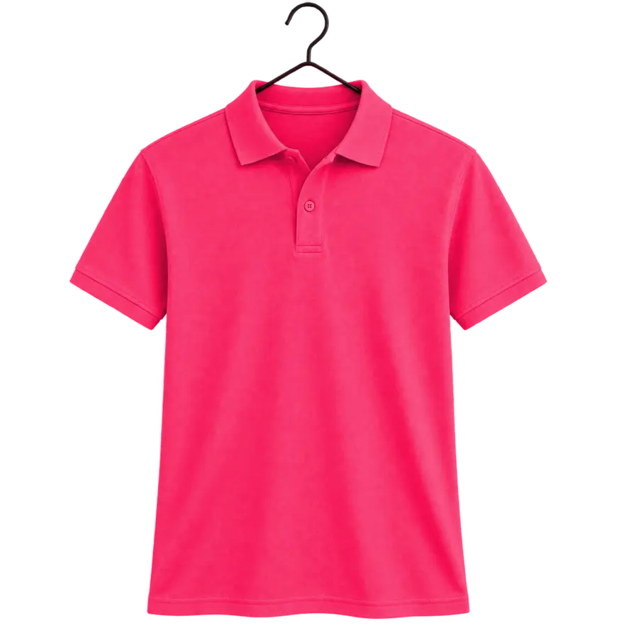Camisa polo Pink para personalização