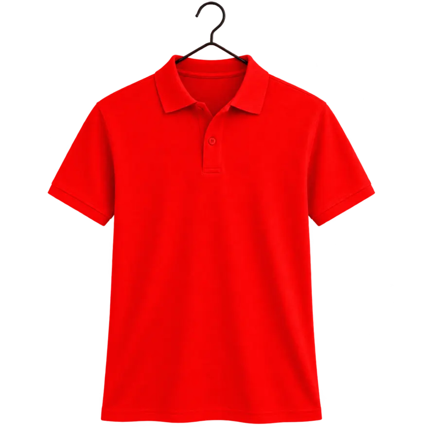 Camisa polo Vermelho para personalização